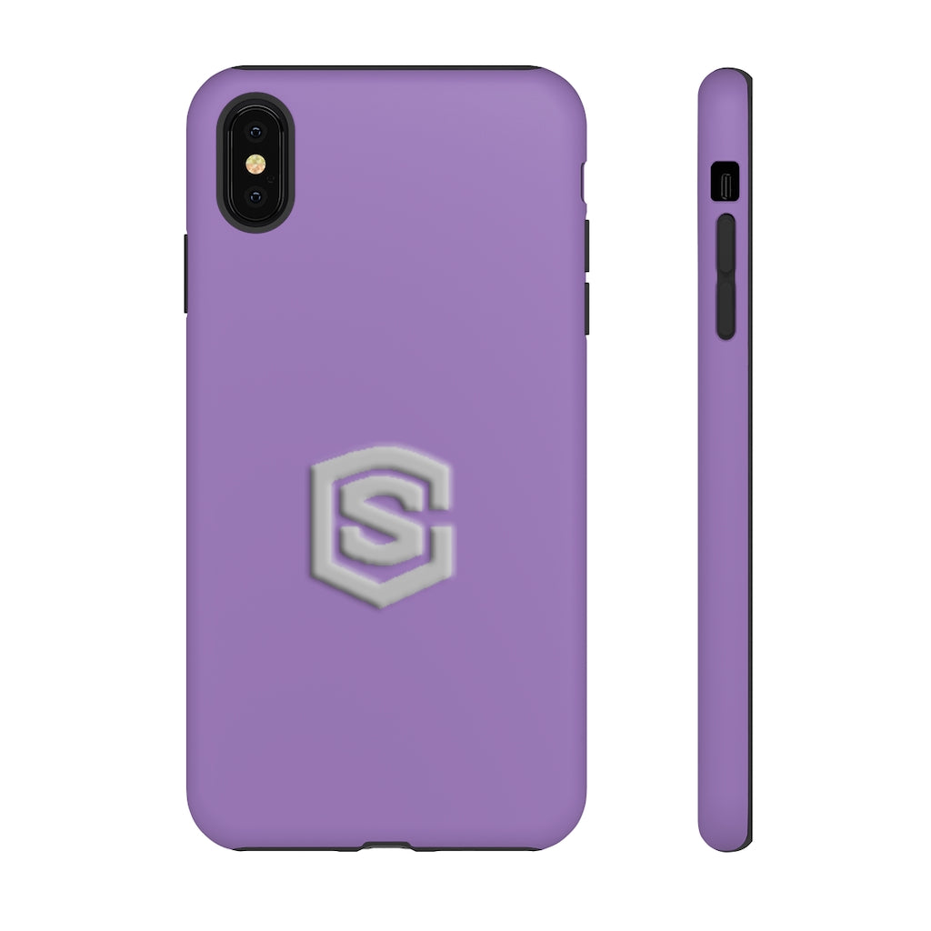 Purple Tough Cases Silver Logo