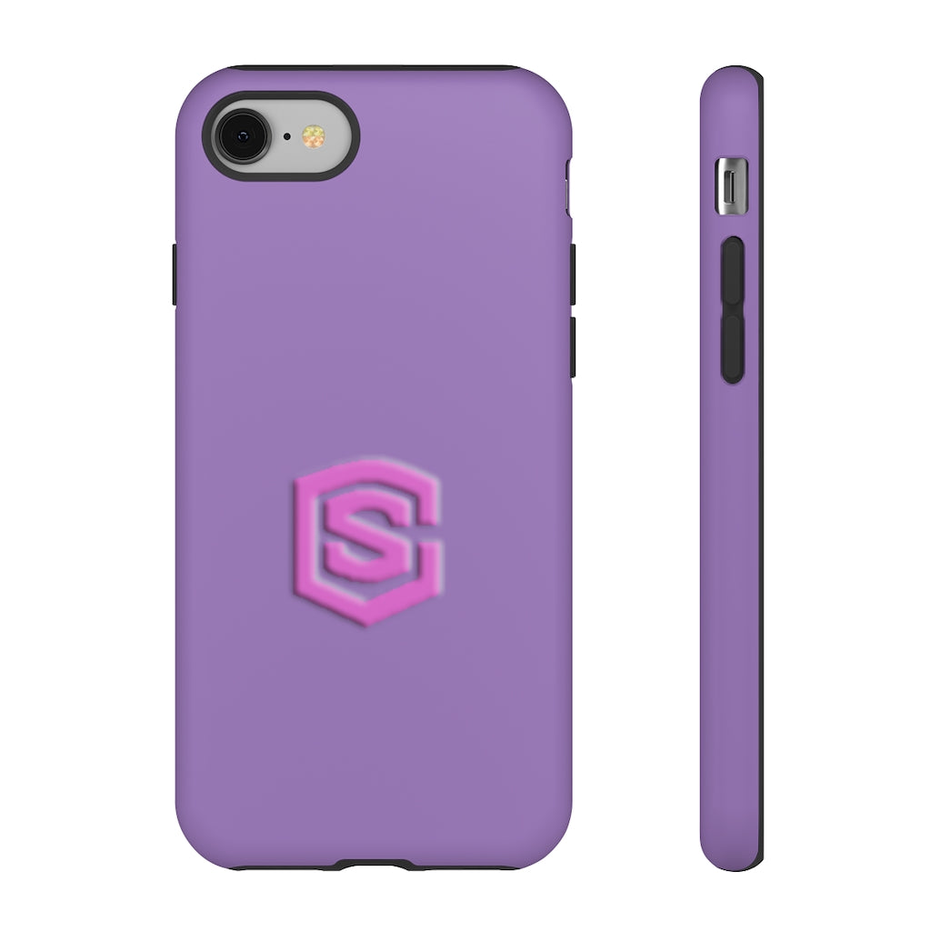 Light Purple Tough Cases Pink Logo