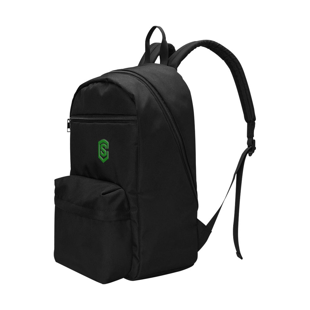 Black Travel Backpack With Green Logo Travel Backpack(Large Capacity)(Model 1691)