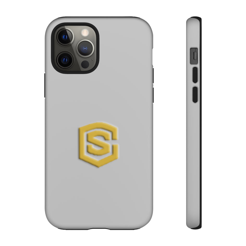 Silver Tough Cases Gold Logo