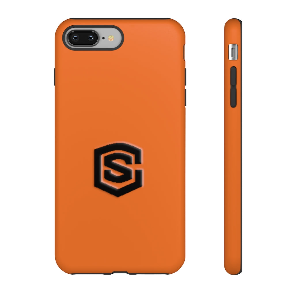 Orange Tough Cases Black Logo