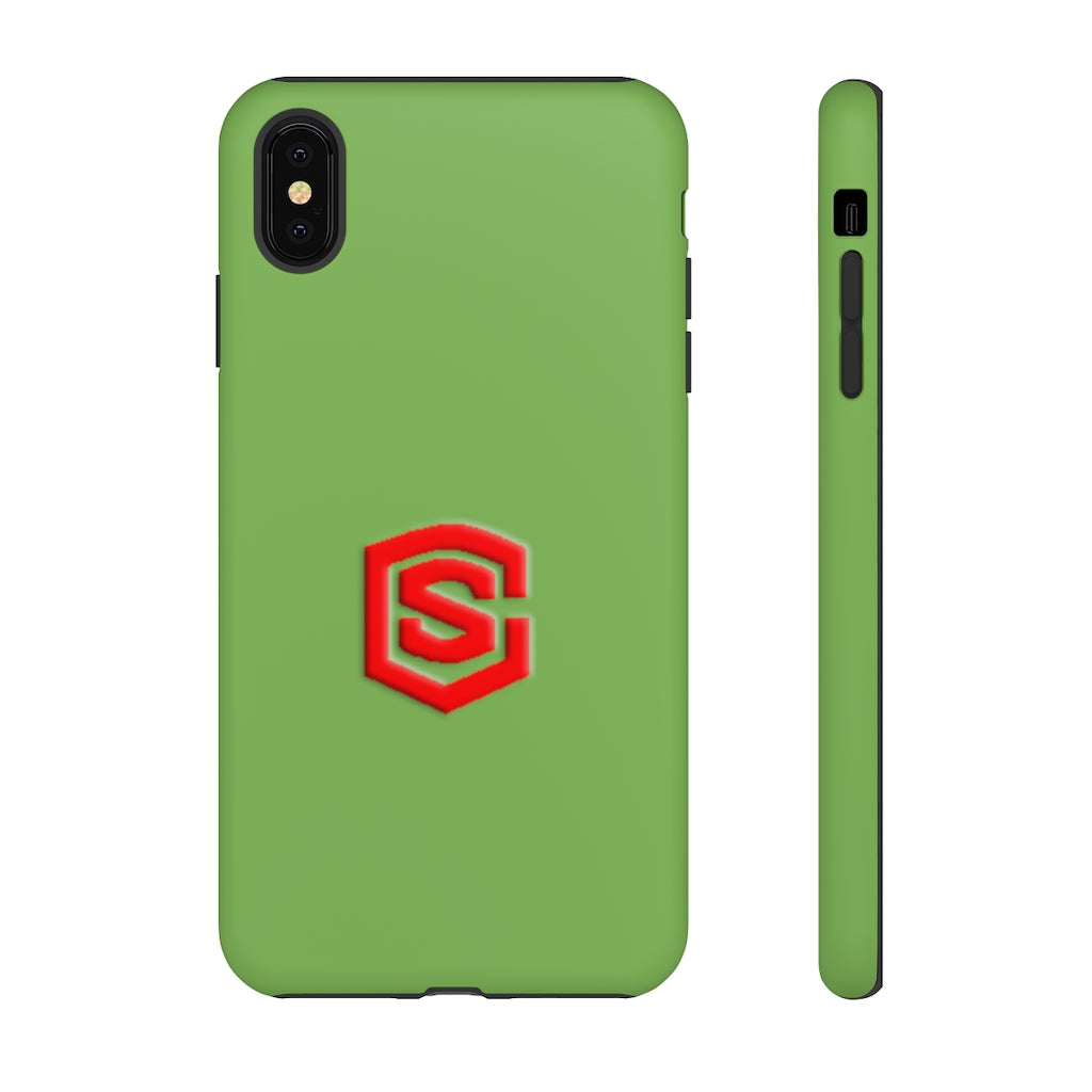 Green Tough Cases Red Logo