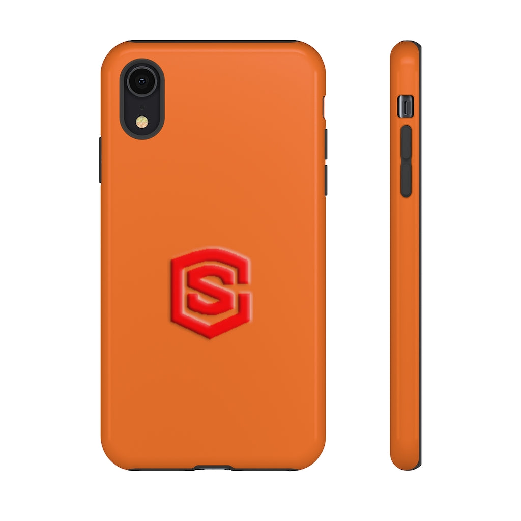 Orange Tough Cases Red Logo