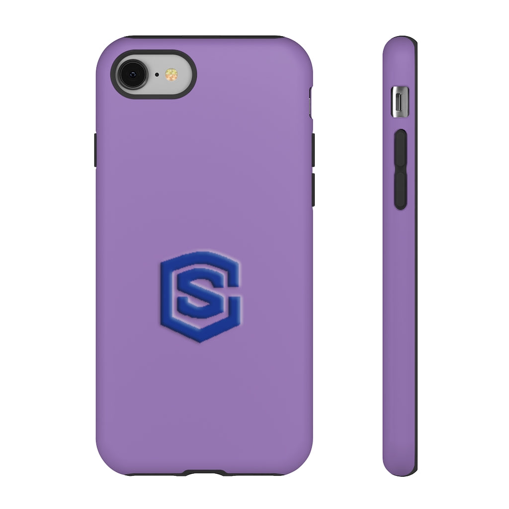 Purple Tough Cases Blue Logo