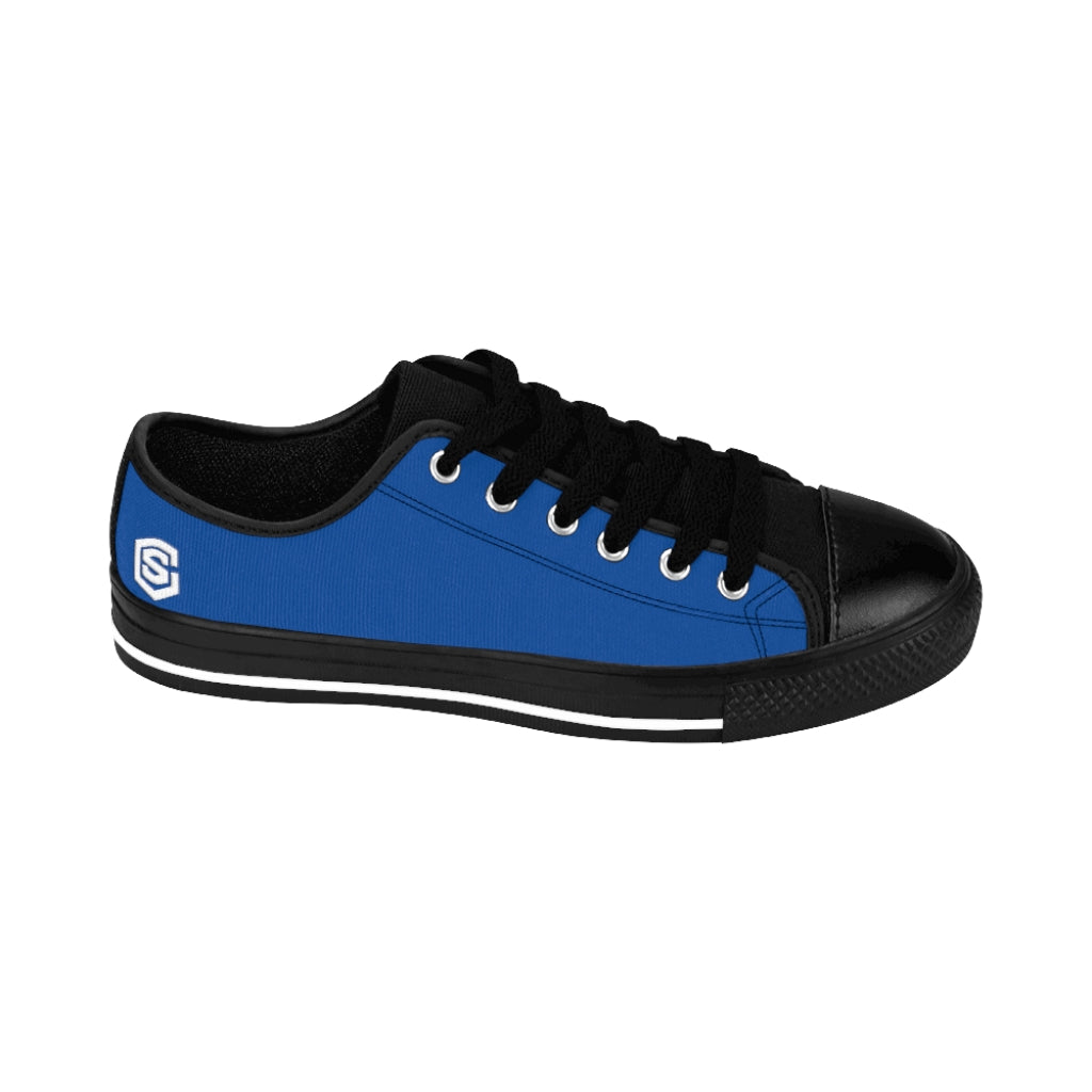 blue Women's Sneakers White logo