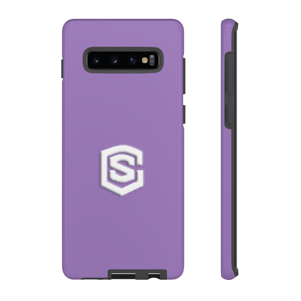 Purple Tough Cases White Logo