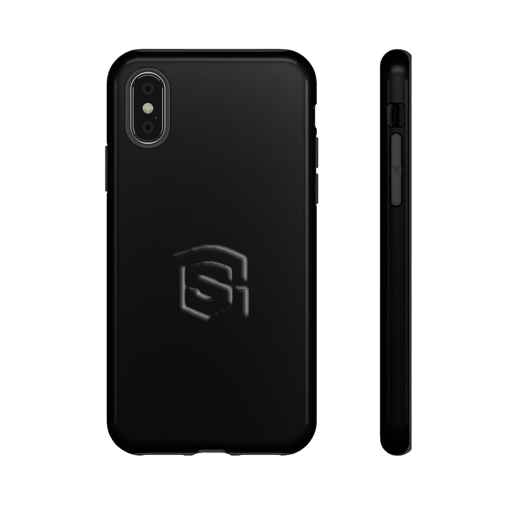 Black Tough Cases Black Logo