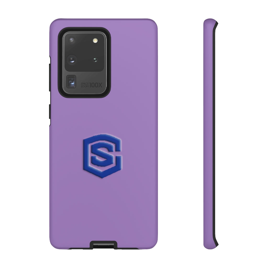 Purple Tough Cases Blue Logo