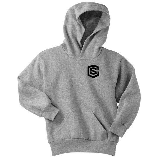 Youth Hoodie WITH BLACK LOGO