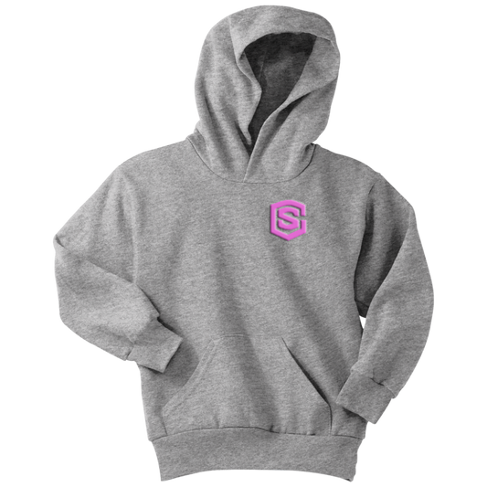 Youth Hoodie WITH PINK LOGO