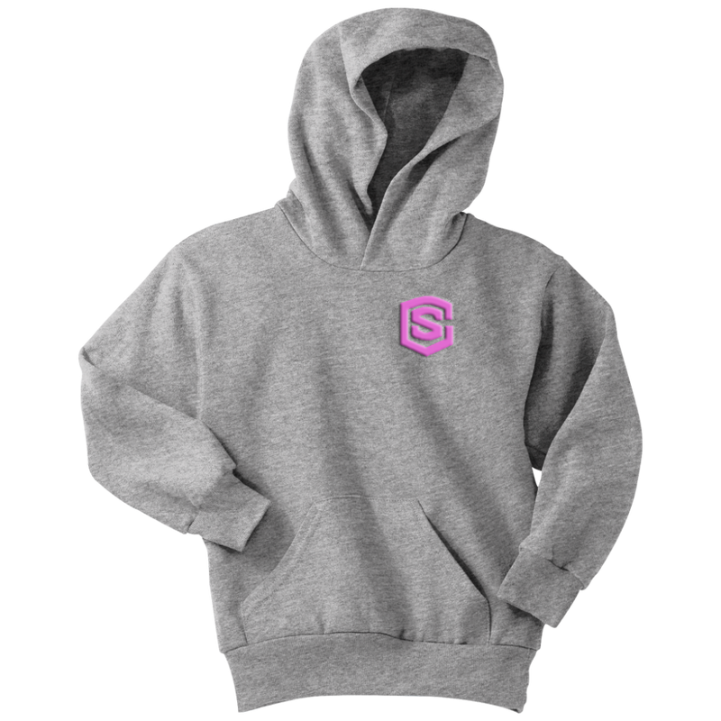 Youth Hoodie WITH PINK LOGO