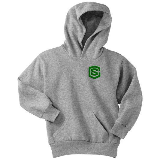 Youth Hoodie WITH GREEN LOGO