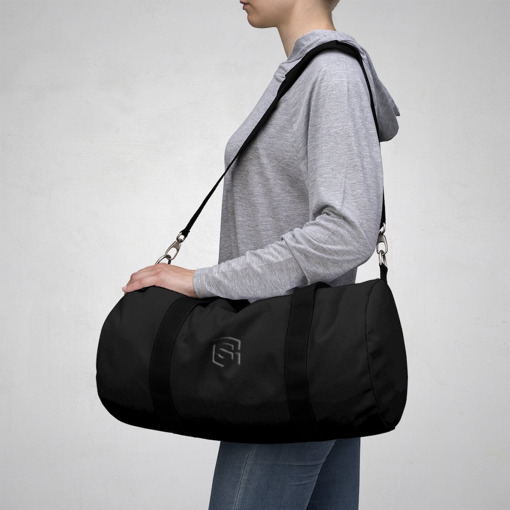 Black Duffel Bag Black Logo