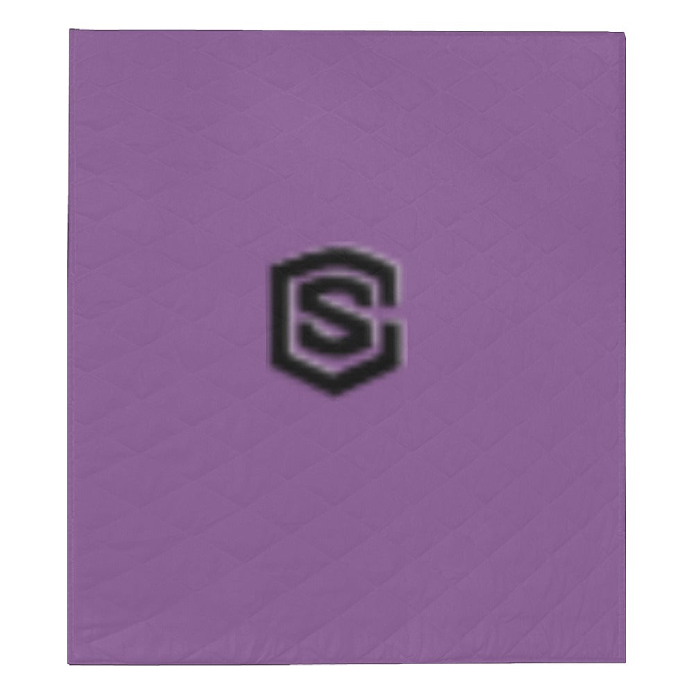 BLUE CUSTOM QUILT BLACK LOGO Custom Quilt  70" x 80"