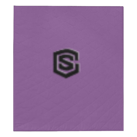 BLUE CUSTOM QUILT BLACK LOGO Custom Quilt  70" x 80"