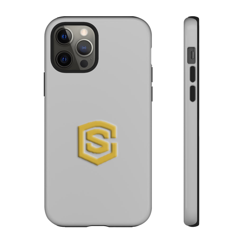 Silver Tough Cases Gold Logo