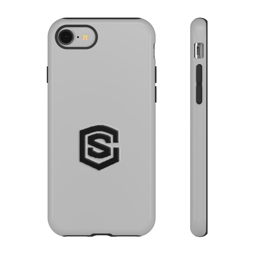 Silver Tough Cases Black Logo