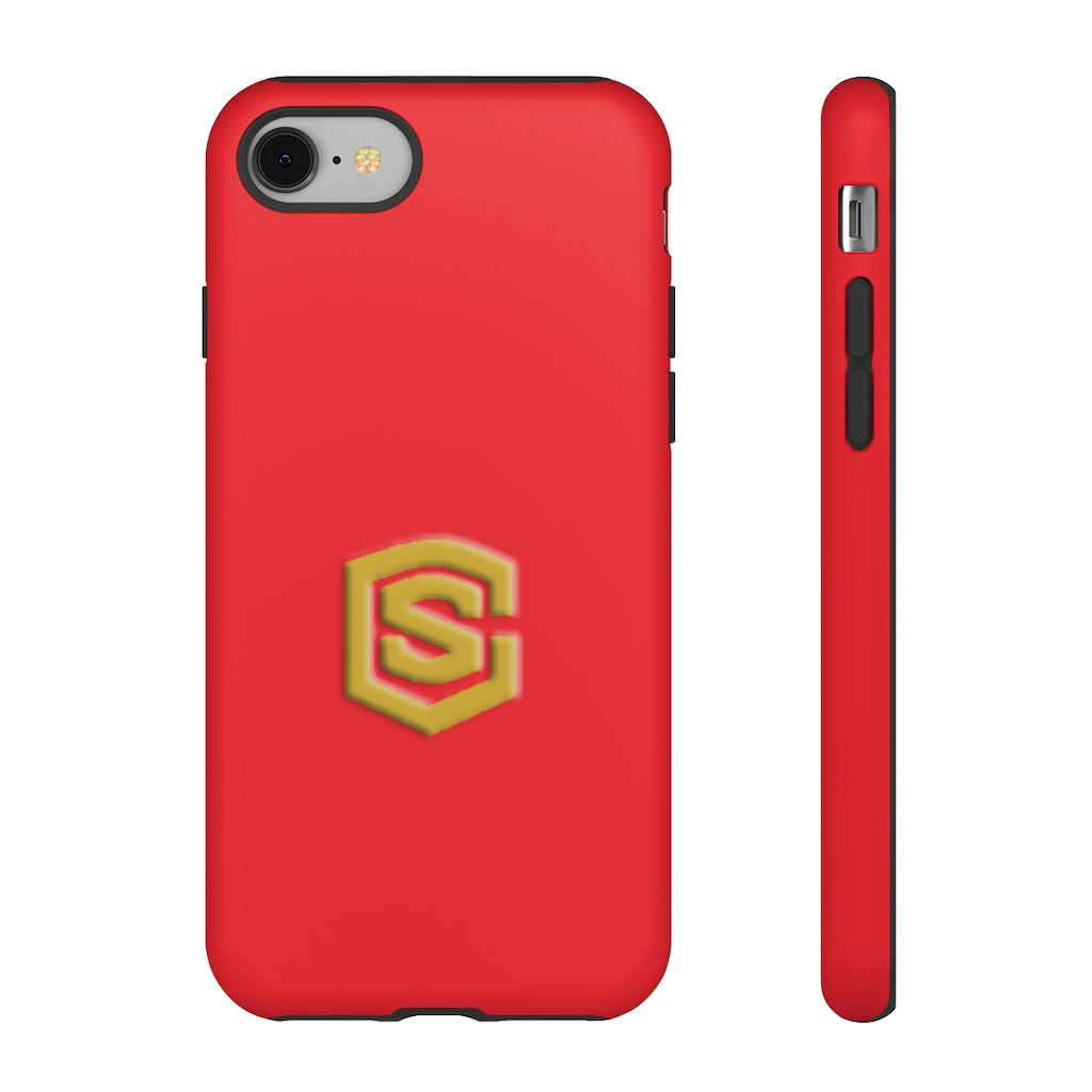 Red Tough Cases Gold Logo