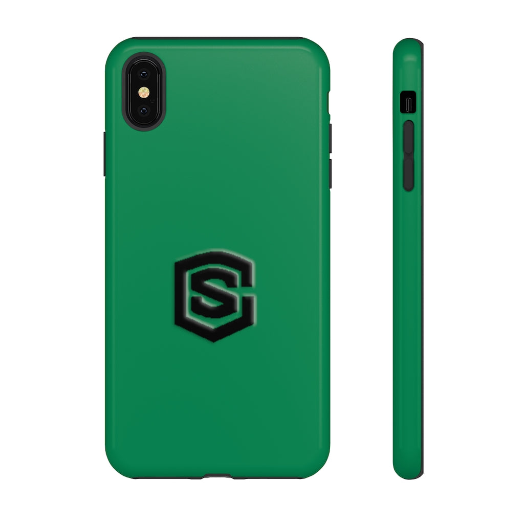 Green Tough Cases Black Logo