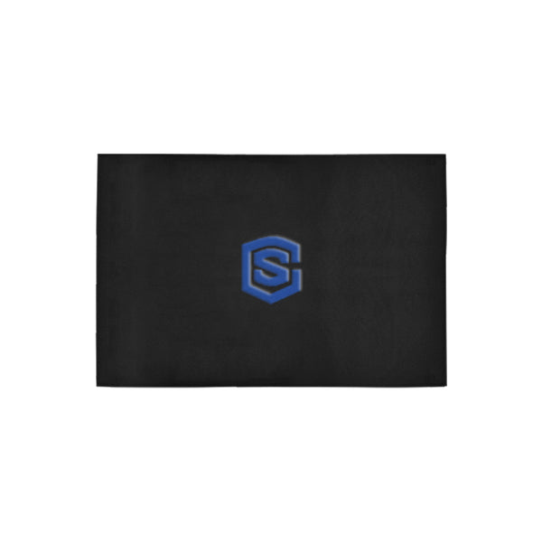 Black Doormat 24" x 16" (Sponge Material) with Blue Logo Doormat 24" x 16" (Sponge Material)