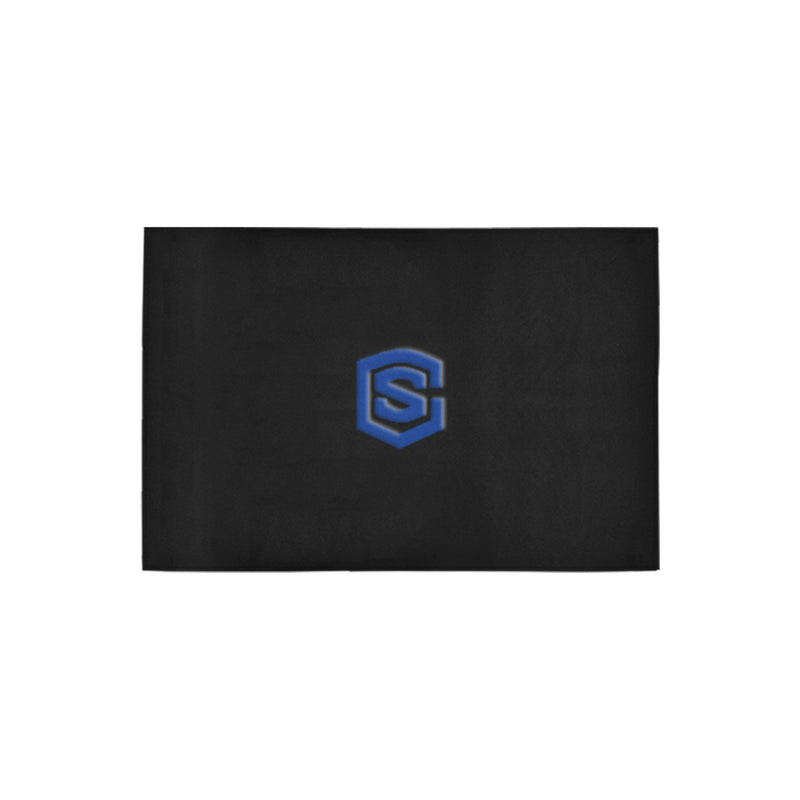 Black Doormat 24" x 16" (Sponge Material) with Blue Logo Doormat 24" x 16" (Sponge Material)