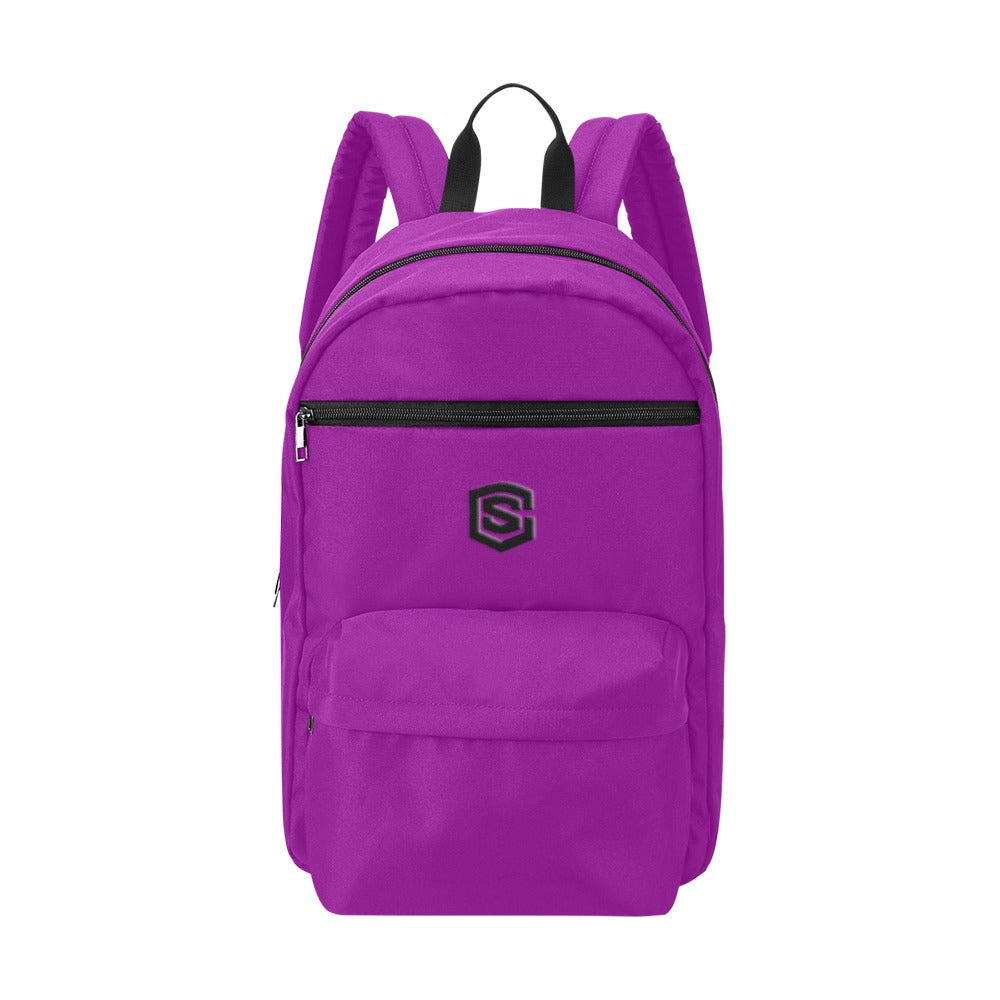 Purple Travel Backpack With Black Logo Travel Backpack(Large Capacity)(Model 1691)