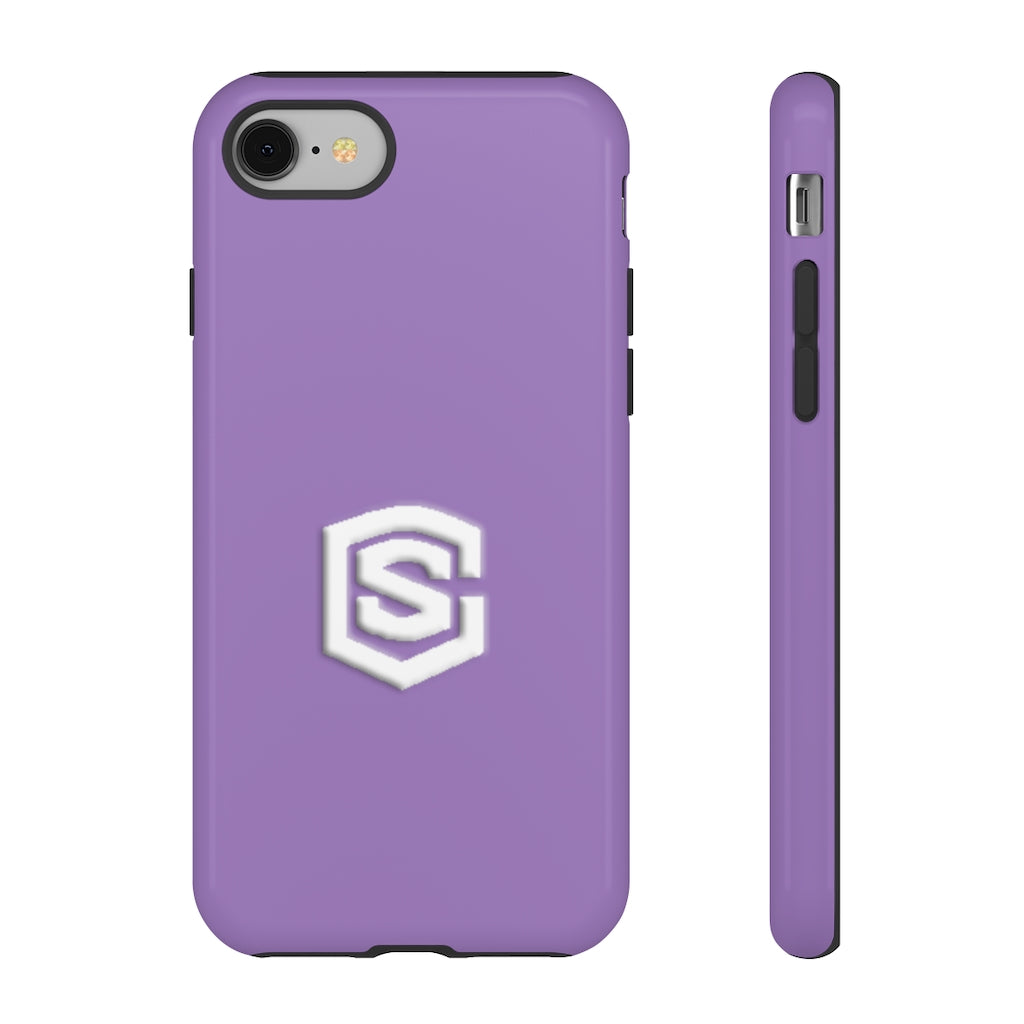 Purple Tough Cases White Logo