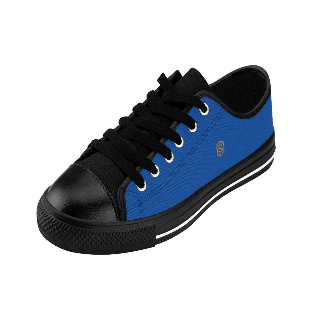 blue Men's Sneakers - gray logo