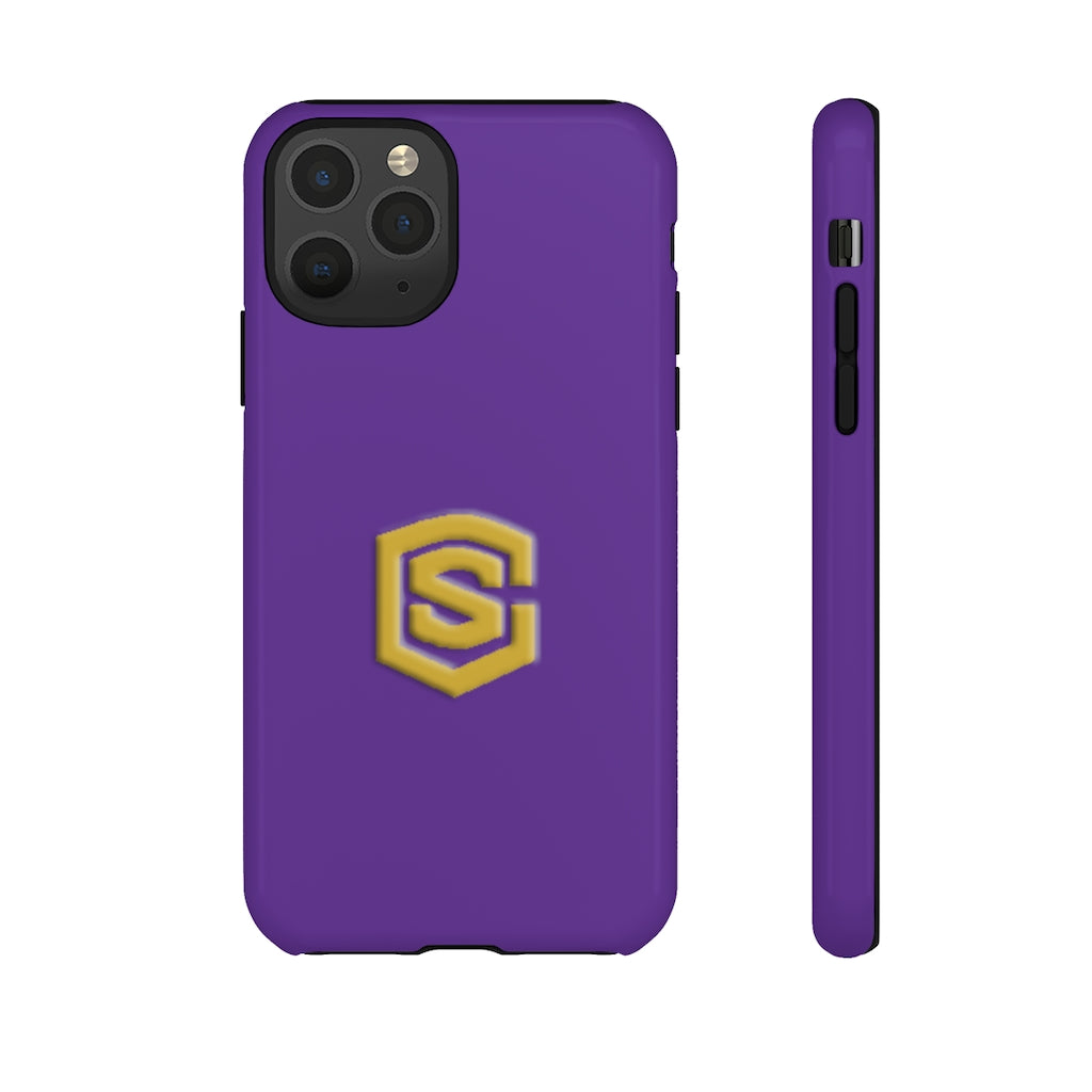 Purple Tough Cases Gold Logo