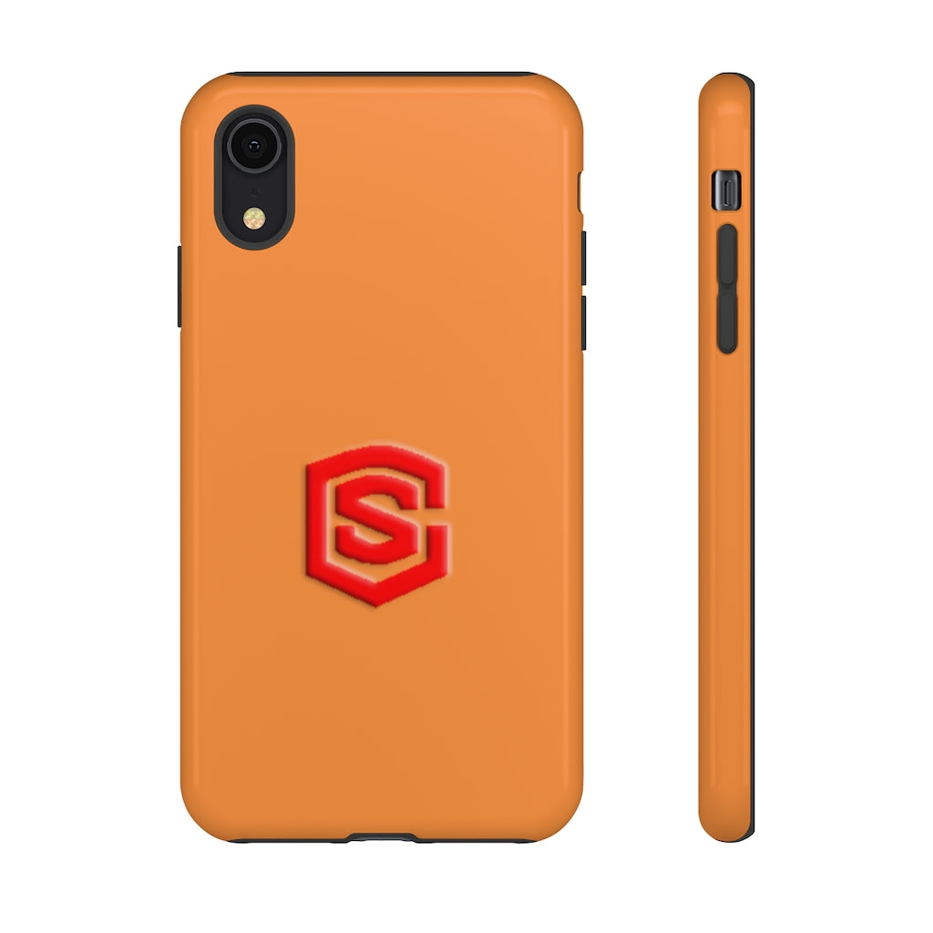 Orange Tough Cases Red Logo