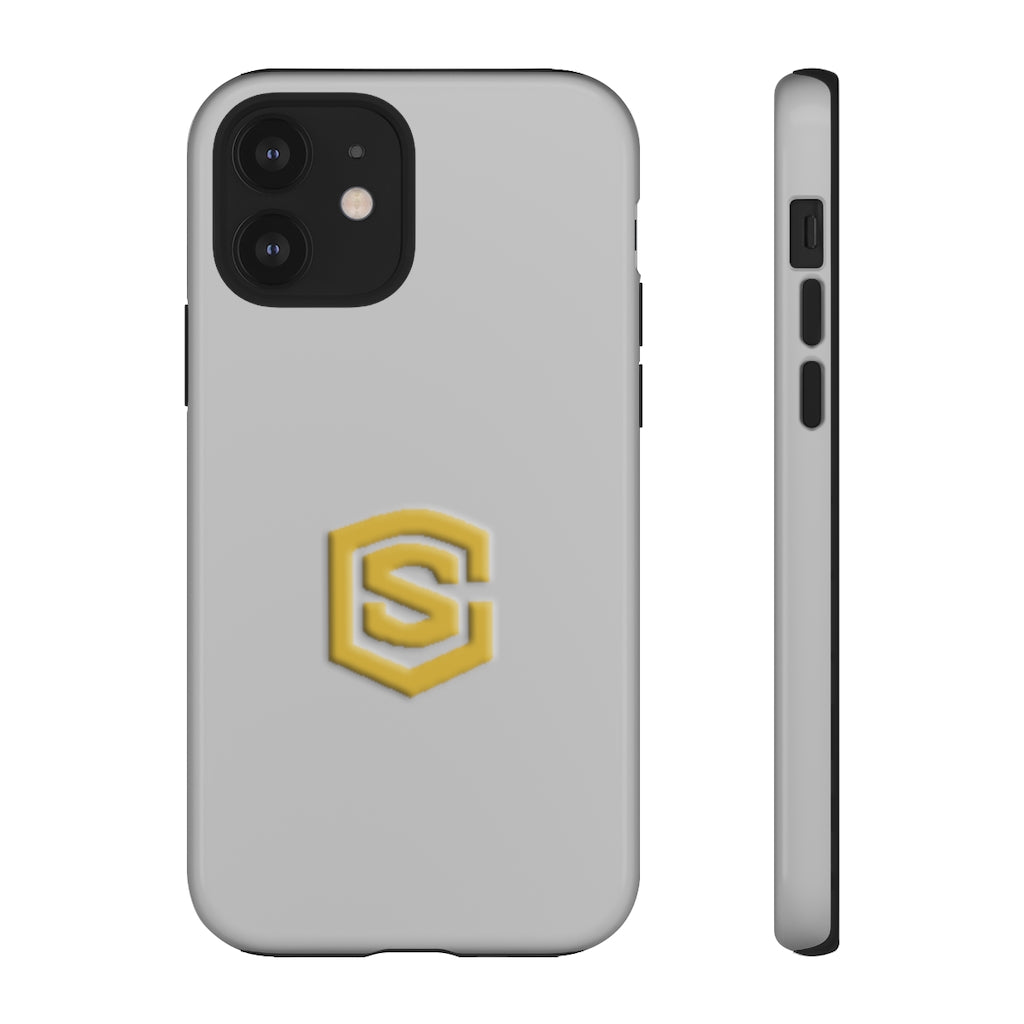 Silver Tough Cases Gold Logo