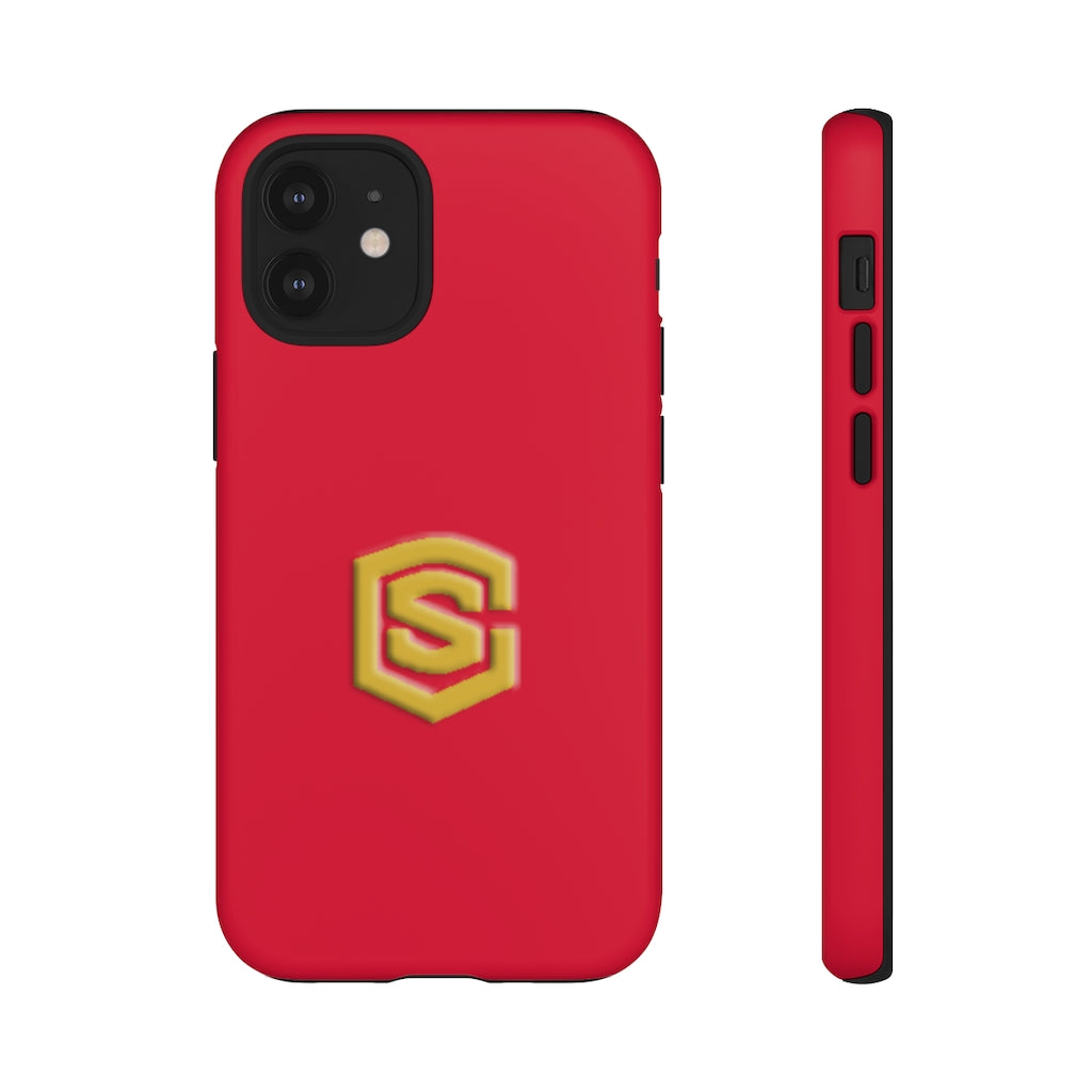 Red Tough Cases Gold Logo