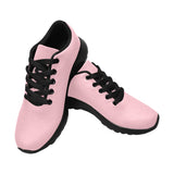 PINK KID SNEAKER WITH BLACK LOGO Kid's Sneakers (Little Kid / Big Kid) (Model020)