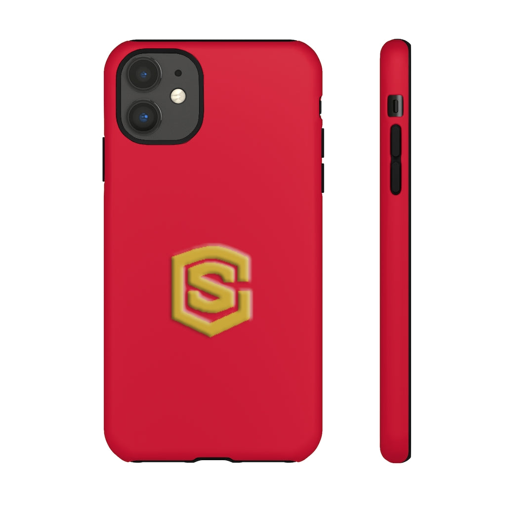 Red Tough Cases Gold Logo