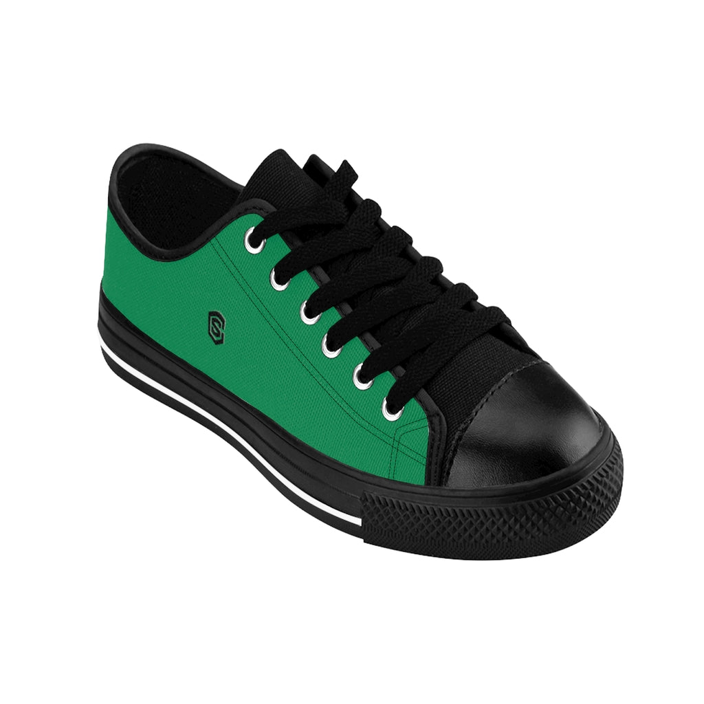 green Men's Sneakers - black logo