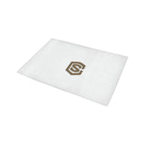 White Doormat 24" x 16" (Sponge Material) with Brown Logo Doormat 24" x 16" (Sponge Material)