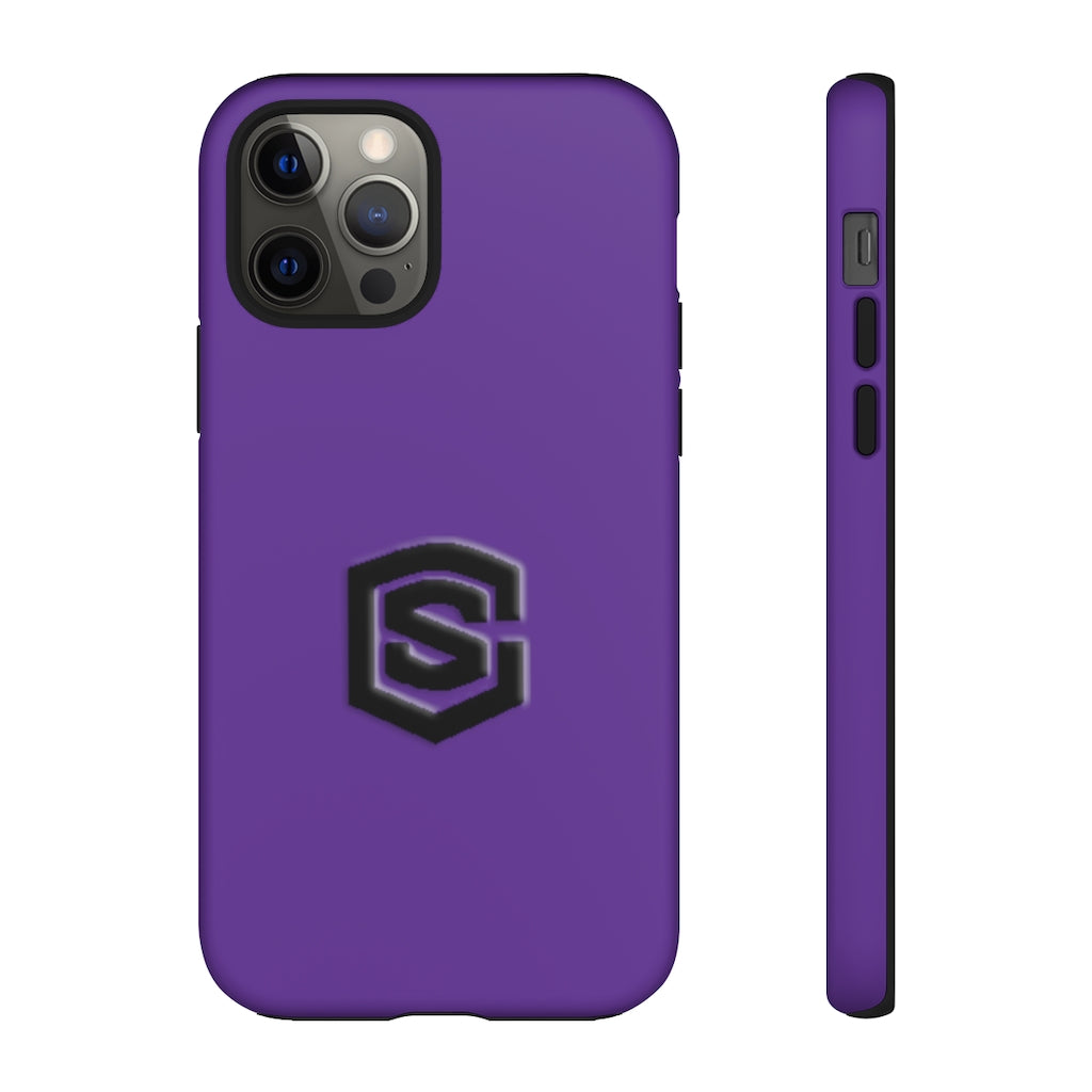 Purple Tough Cases Black Logo