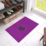 Purple Doormat 24" x 16" (Sponge Material) with Black Logo Doormat 24" x 16" (Sponge Material)