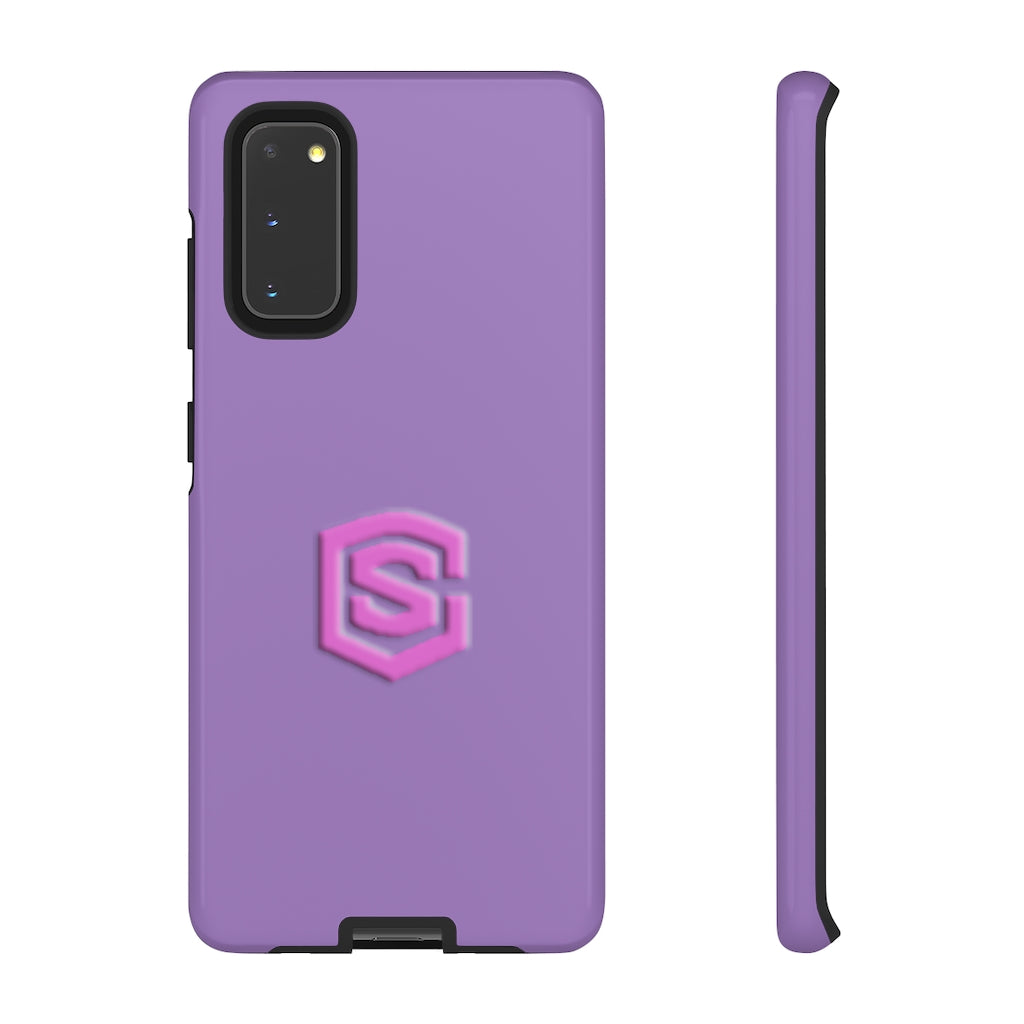 Light Purple Tough Cases Pink Logo