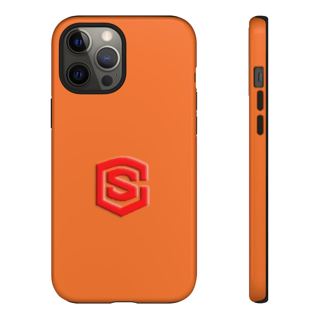 Orange Tough Cases Red Logo