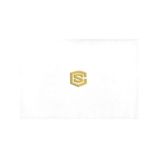 White Placemats 12" x 18" With Gold Logo Placemats 12" x 18" (Set of 2)