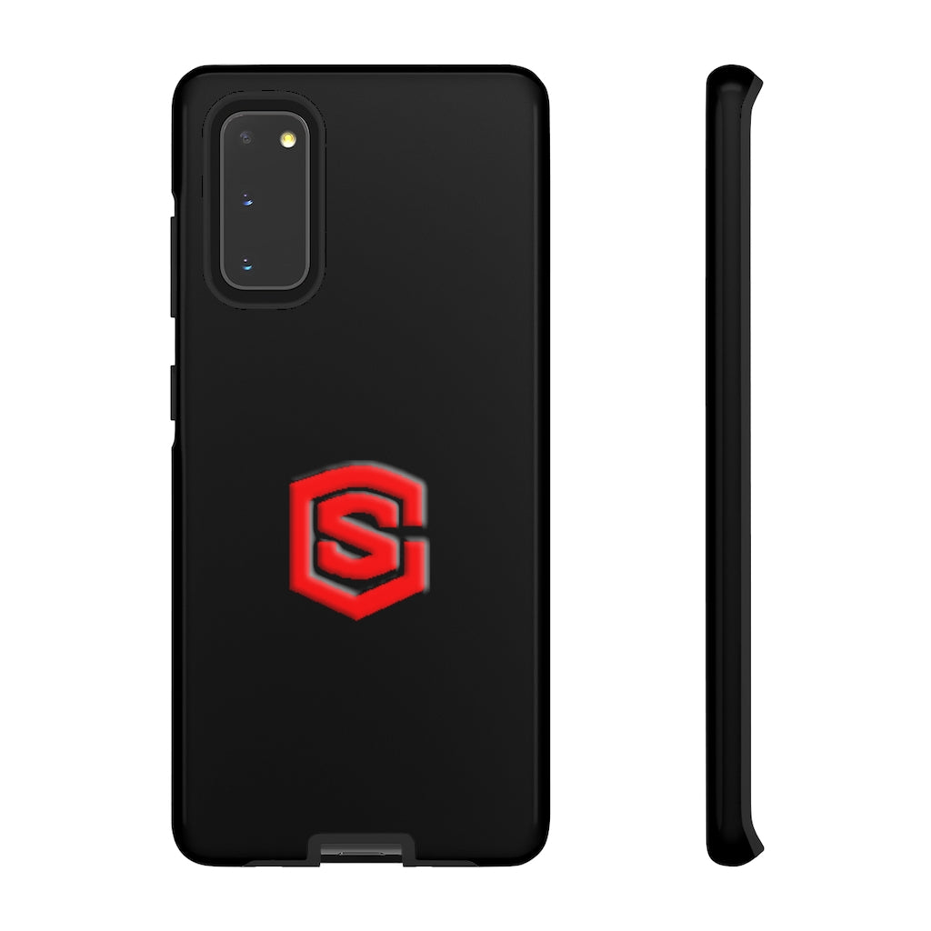 Black Tough Cases Red Logo