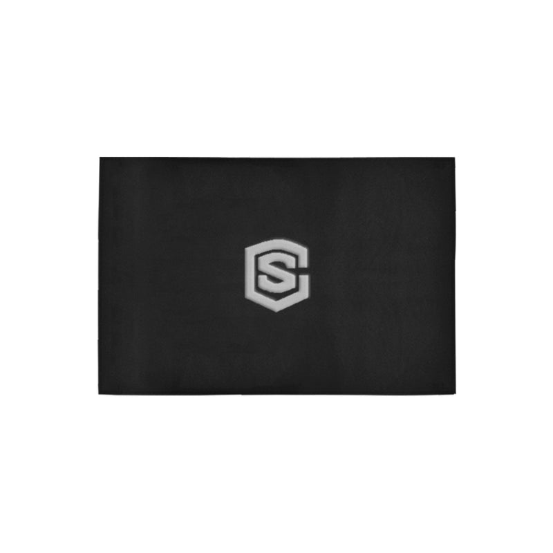 Black Doormat 24" x 16" (Sponge Material) with Silver Logo Doormat 24" x 16" (Sponge Material)