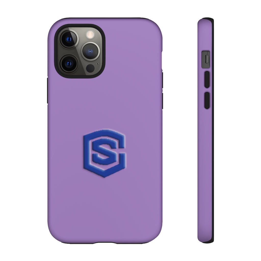 Purple Tough Cases Blue Logo