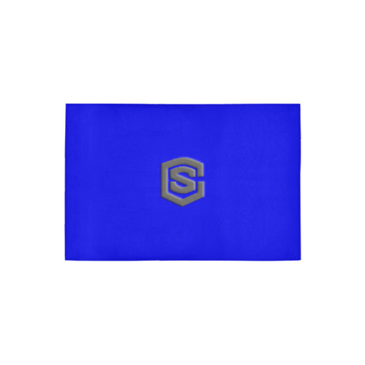 Blue Doormat 24" x 16" (Sponge Material) with Gray Logo Doormat 24" x 16" (Sponge Material)