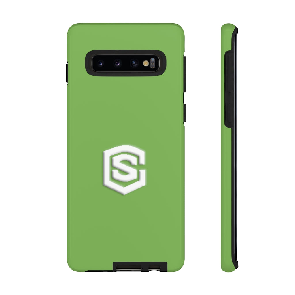 Green Tough Cases White Logo