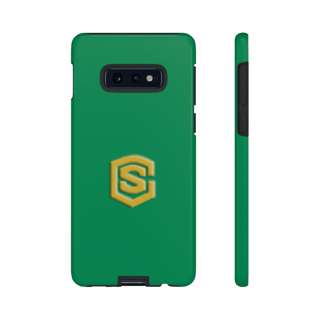Green Tough Cases Gold Logo