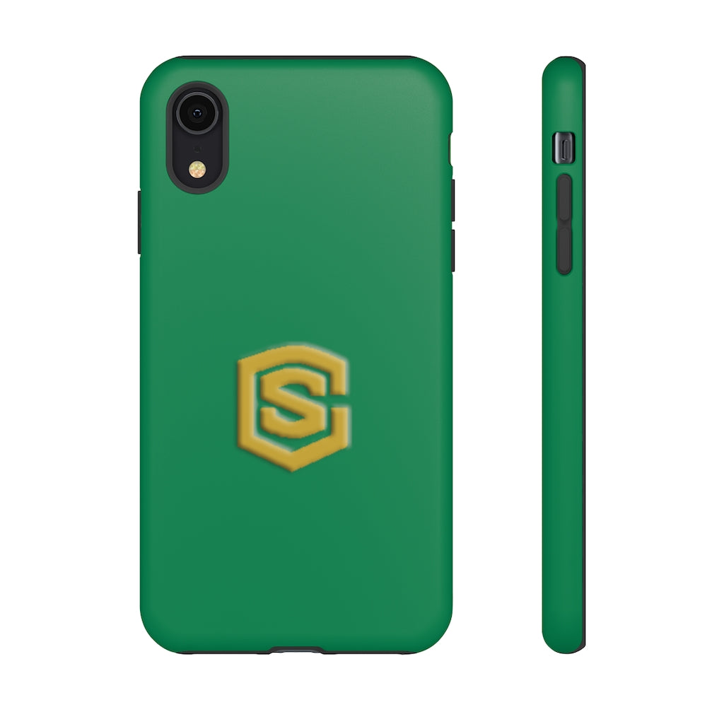 Green Tough Cases Gold Logo