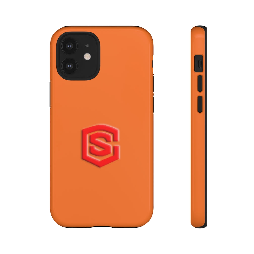 Orange Tough Cases Red Logo