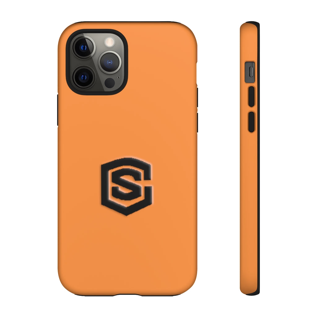 Orange Tough Cases Black Logo